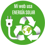 Web alojada con energía solar