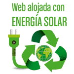 Web alojada con energía solar