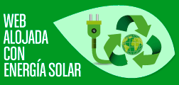 Web alojada con energía solar