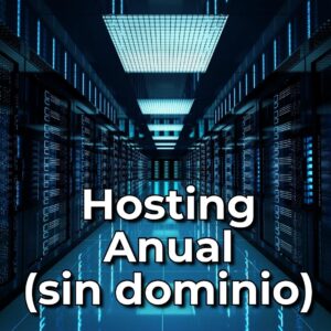 Sólo Hosting anual sin dominio