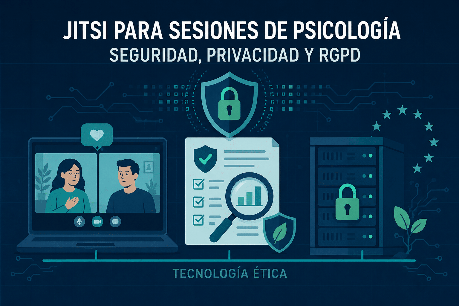 Jitsy para psicólogos y cumplimiento de RGPD